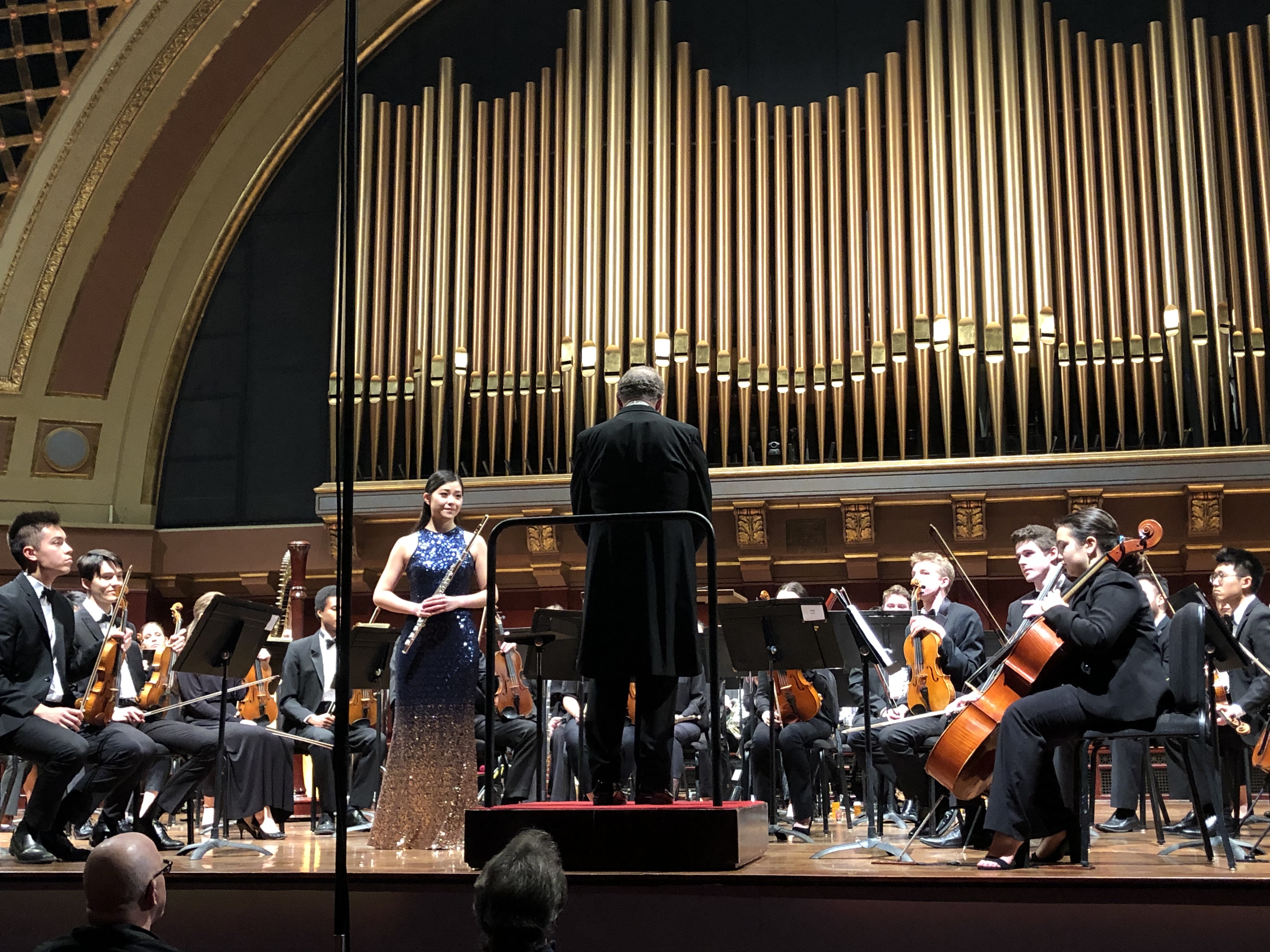 Ayana performing with orchestra